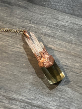 Load image into Gallery viewer, Quartz + citrine Castle necklace
