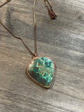 Load image into Gallery viewer, Large chrysocolla necklace
