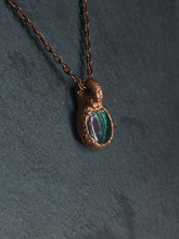 Load image into Gallery viewer, Aura quartz electroformed necklace
