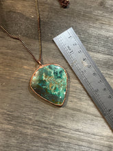 Load image into Gallery viewer, Large chrysocolla necklace
