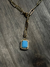 Load image into Gallery viewer, Blue stone necklace
