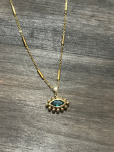 Load image into Gallery viewer, Green eye necklace
