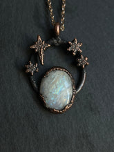 Load image into Gallery viewer, Moon stone copper electroformed necklace
