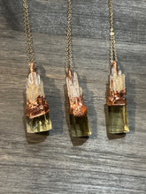 Load image into Gallery viewer, Quartz + citrine Castle necklace
