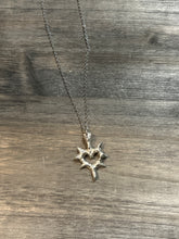 Load image into Gallery viewer, spike heart necklace
