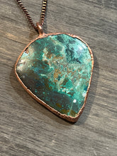 Load image into Gallery viewer, Large chrysocolla necklace
