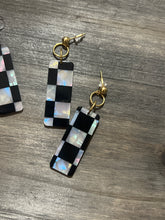 Load image into Gallery viewer, Checkerboard earrings
