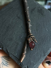 Load image into Gallery viewer, Red quartz wand necklace
