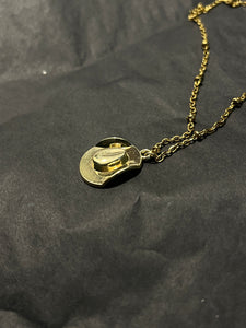 Cowboy hat necklace