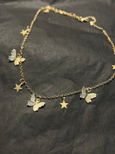 Load image into Gallery viewer, Butterfly star charm necklace
