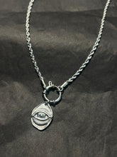 Load image into Gallery viewer, Stainless eye medallion necklace
