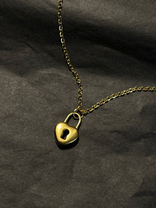 Heart lock necklace