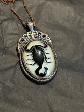 Load image into Gallery viewer, Large scorpion necklace copper electroformed
