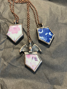 Ceramic electroformed necklace