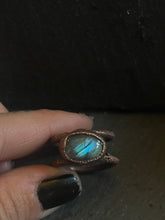 Load image into Gallery viewer, Labradorite ring size 6.5-7
