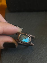 Load image into Gallery viewer, Labradorite ring size 6.5-7
